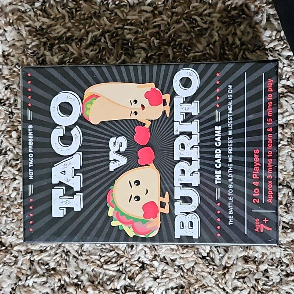 Taco vs Burrito Family Board Games for Kids 6-8, 8-12 & Up